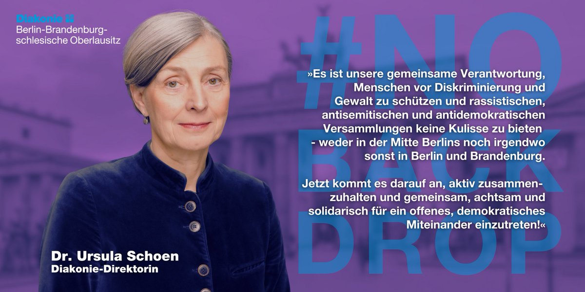 DiakonieBerlin's tweet photo. BERLIN - #KeineKulisse für Nazis! #NoBackdrop For Nazis! Wir unterstützen die Kampagne von @BerlingegenNazi im Bündnis @BerlinWeltoffen: https://t.co/3TzTyiUugU 

@ekbo_de @andaschu @schoen_urs83708 https://t.co/30kX3zyM97