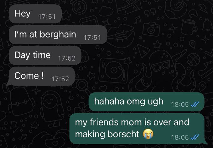 skipping the club for soup https://t.co/LMPGpAKXzr