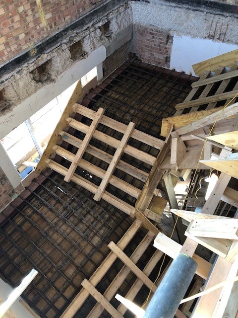 ShacaConstruct's tweet photo. #Shaca recently completed the in-situ #concrete #staircase as part of our ongoing #structuralalterations package.

#londonconstruction #steelwork #reinforcement https://t.co/9eIv3g8FkI