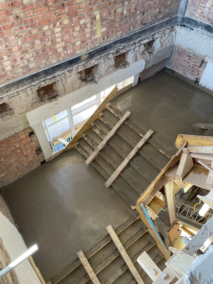 ShacaConstruct's tweet photo. #Shaca recently completed the in-situ #concrete #staircase as part of our ongoing #structuralalterations package.

#londonconstruction #steelwork #reinforcement https://t.co/9eIv3g8FkI