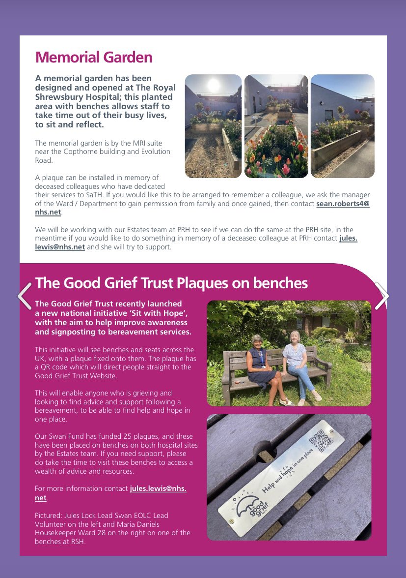 JulesLewis6's tweet photo. Thank you @sathNHS @LisaBailey1305 for the lovely write up in Chatterbox @goodgrieftrust 🧡☂️ #HelpandHopeInOnePlace #Bereavement #Grief 💙 https://t.co/Lmqjsqrx9Q