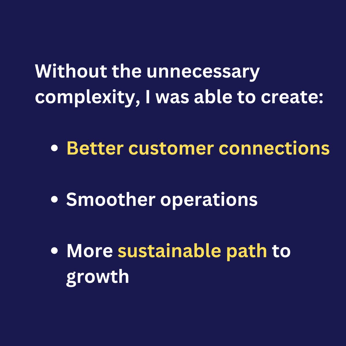d_thesimplifier's tweet image. What's Wrong With Being Too Complex? 💡

Complexity generates:
👉 Confusion for Customers
👉 Communication Breakdown
👉 Higher Costs

#thesimplifier #business #clients #sales #simplicity