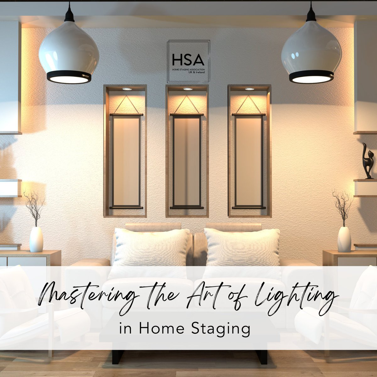 Did you know that the right lighting can make or break a space?

Visit our Facebook and Instagram pages to see our tips!

#homestagingtips #lightingtips #inhousephotographyuk #homestagingbusiness #homestaginguk #homestagingireland #hsauk