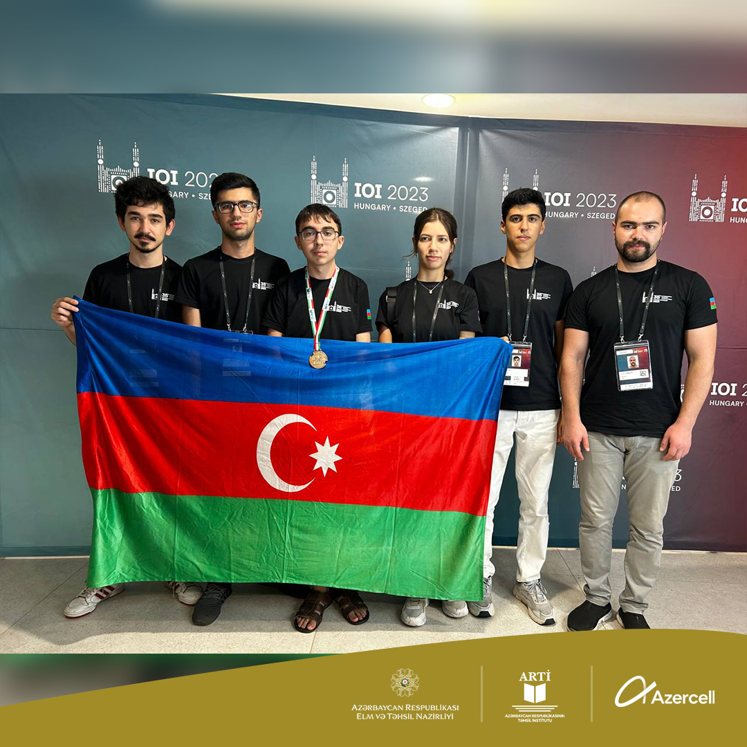 EduInstAZE's tweet image. Beynəlxalq olimpiadalar üzrə məktəblilərimizin uğuru davam edir.

Ətraflı: bit.ly/3R7CIcK

#ARTİ #EduAz #ElmVəTəhsilNazirliyi #Azercell #IOI2023 #İnformatika #Olimpiada #Medal