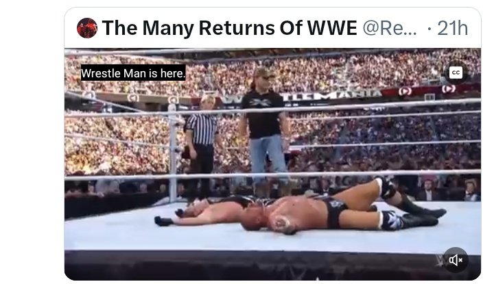 ArmbarSuperstar's tweet photo. @WrestlingHumble The closed captions were a gift that never stopped giving. https://t.co/7JPHFDpFMw