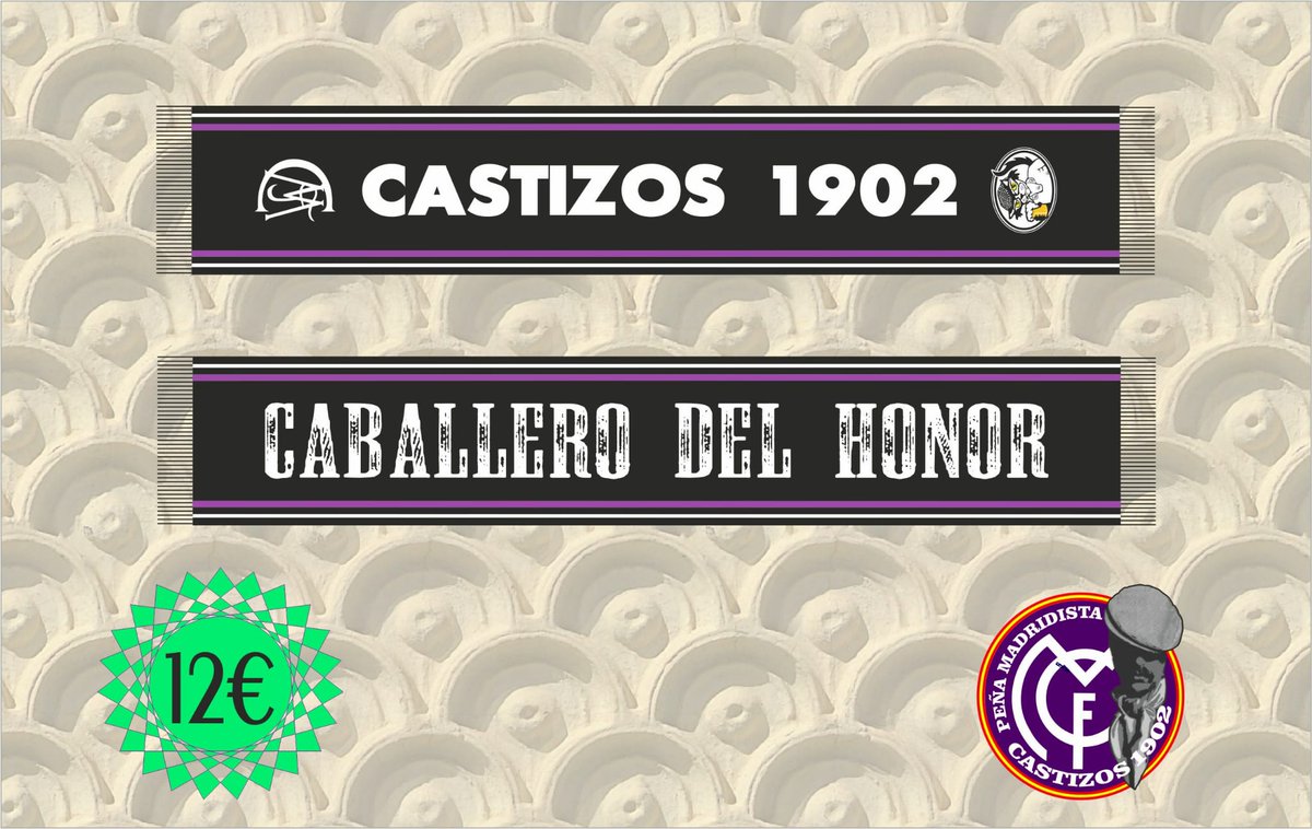 Tenemos nueva bufanda!! 
"A triunfar en buena lid, CABALLERO DEL HONOR"
SI quieres hacerte con ella , escríbenos
Solo entrega los días de partido