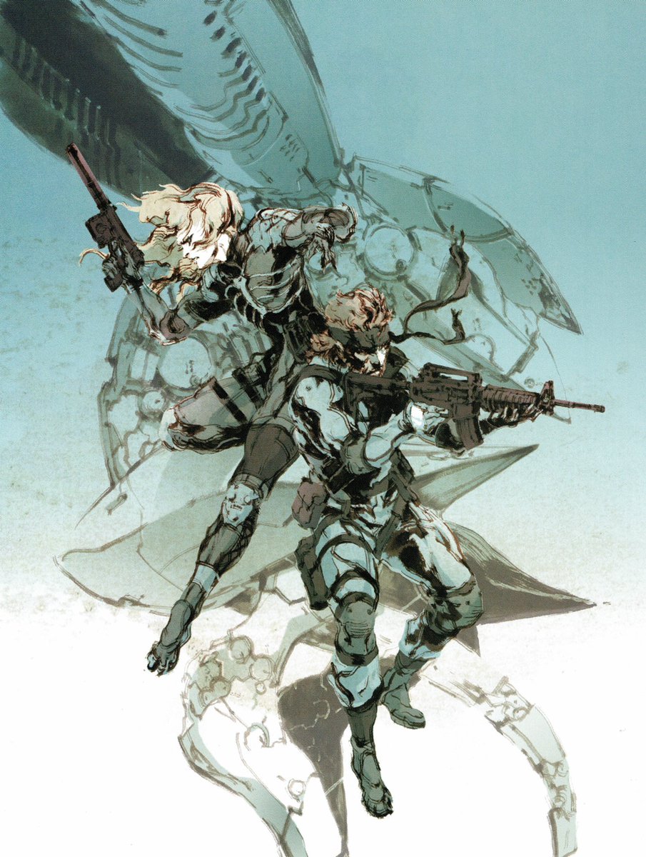 Metal Gear Solid 2: Sons of Liberty - promotional artwork (2001).