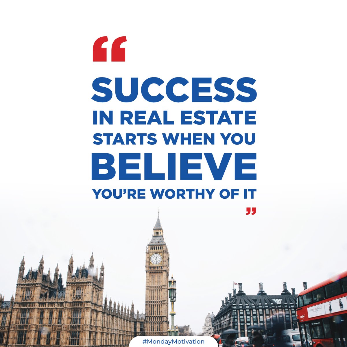 #MondayMotivation 💪🏡 Success in real estate starts when you believe you are worthy of it. 🌟💼

#RealEstateSuccess #BelieveInYourself #MondayInspiration #dreambigorgohome #MotivationMonday #realestategoals2023 #successmindset #motivation #estateagent #EstateAgentsIlford