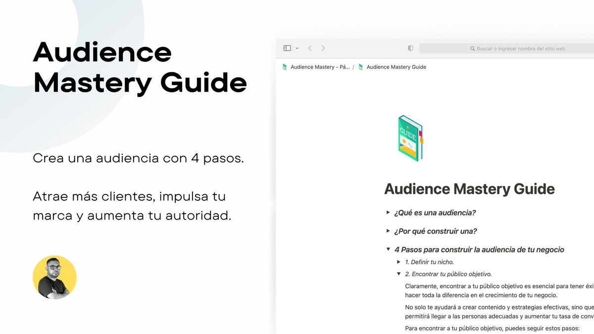 heyalexzelaya's tweet photo. Si eres emprendedor o creador de contenido.

Y estás iniciando tu negocio digital.

He creado Audience Mastery Guide.
Es una guía para construir tu audiencia con 4 pasos.

Para obtenerla GRATIS:

- Sígueme (para enviarte el enlace)
- Retweet.
- Responde "🤟"

[debes seguirme] https://t.co/dyp4dpiNYa