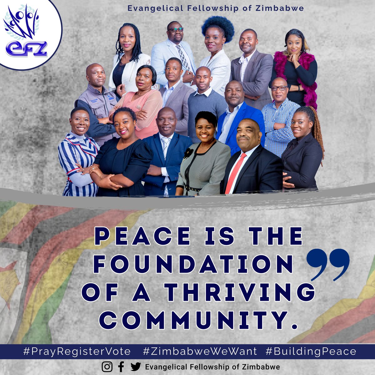 Peace is the foundation of a thriving community. #PrayEngageBuild #ZimbabweWeWant #BuildingPeace #Peace