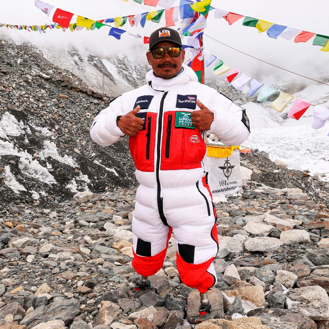 Hari Budha Magar, the first double above-the-knee amputee to climb Everest, talks to Trail about his record-setting climb and extraordinary life. Read now > shorturl.at/cxMZ5 Image credit: Ryan Sosna Bowd