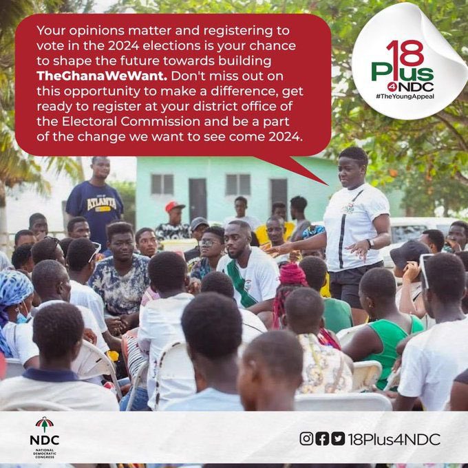 Be the change you want to see, young people. If we vote this inept administration out, John Mahama and I can only build #TheGhanaWeWant. Register at the EC district office to take part in the processes of overthrowing this administration. #TheYoungAppeal