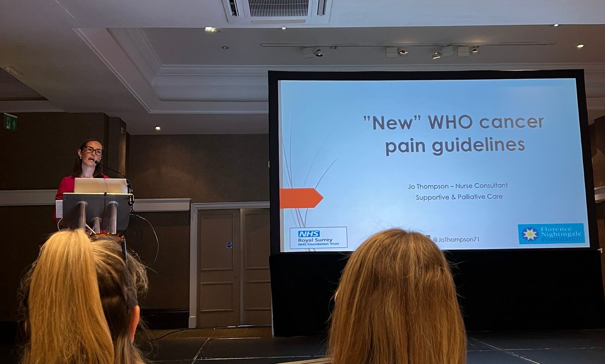 Royal Surrey Enhanced Supportive Care Team (@esc_royalsurrey) on Twitter photo Day 1 of the 11th Manchester Advanced Pain & Symptom Management Course 2023 kicked off by our own <a href="/JoThompson71/">Jo Thompson 💙</a> speaking about the "New" WHO cancer pain guidelines - well done Jo, great lecture! <a href="/CoursesAdvanced/">Guildford Advanced Courses</a> <a href="/RoyalSurrey/">Royal Surrey</a> Day 1 of the 11th Manchester Advanced Pain & Symptom Management Course 2023 kicked off by our own <a href="/JoThompson71/">Jo Thompson 💙</a> speaking about the "New" WHO cancer pain guidelines - well done Jo, great lecture! <a href="/CoursesAdvanced/">Guildford Advanced Courses</a> <a href="/RoyalSurrey/">Royal Surrey</a>