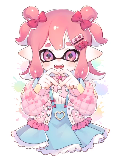 Skebにて、クライアント様オリジナルデザインのイカちゃんを描かせていただきました!めちゃめちゃ可愛いキャラデザで楽しかったですご依頼ありがとうございました!!#スプラトゥーンイラスト 