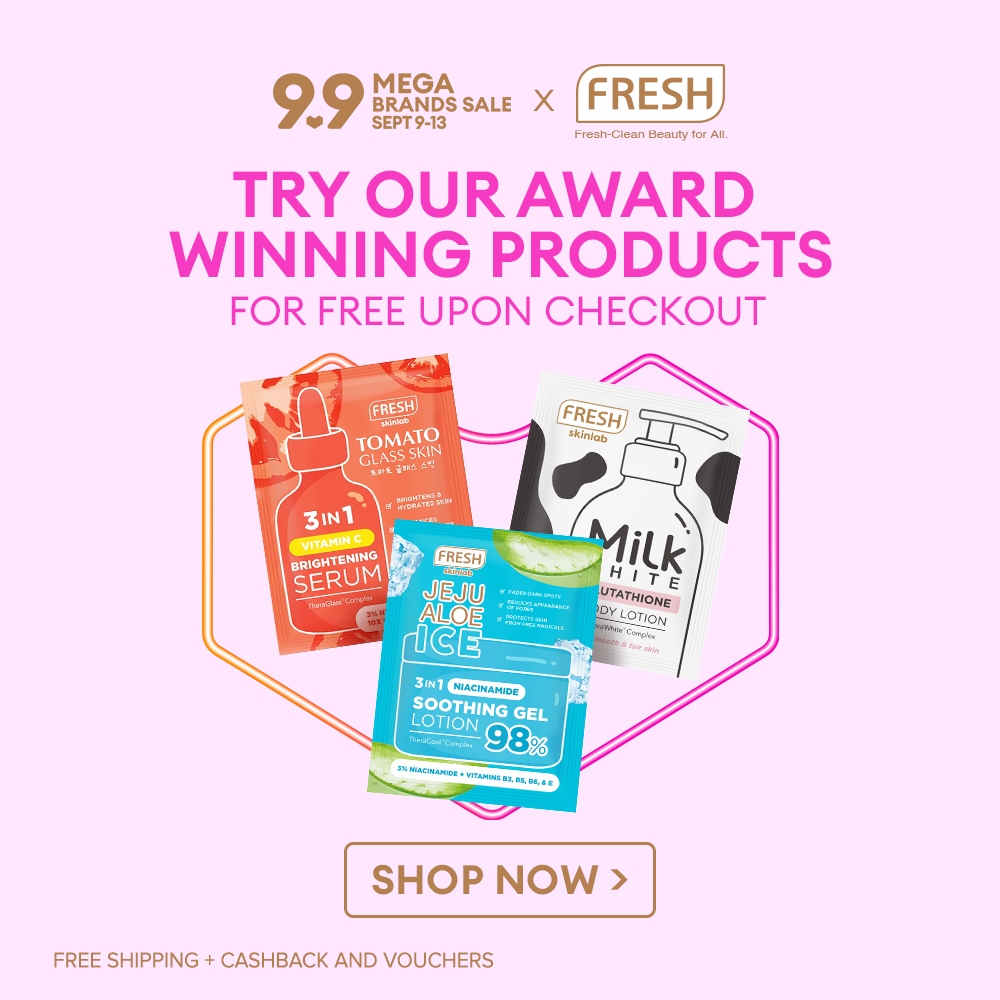 FreshSkinlabPH's tweet photo. Get your 9.9 carts ready! 🛒🪄
Try out our best-sellers for FREE! Just add these babies to your cart. 🛒💜 Get this only at @lazadaph till September 13! 💜 #WOWFRESH https://t.co/TRsRZpVgz9