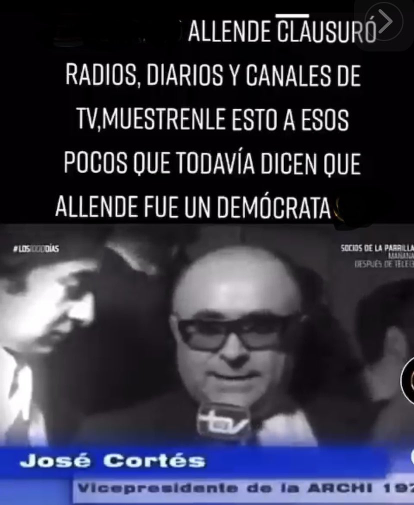 PitoSpeed's tweet photo. @jumastorga @InfinitaFM @conystipicic buen día, hoy he recibido un video que hace referencia a clausura de radio, diarios y tv durante el gobierno de Allende. Pueden validar o hablar sobre esto? https://t.co/waPGE23NBG