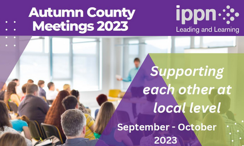 IPPN_Education's tweet photo. The IPPN leadership team will visit our 31 county &amp; city networks during September and October, bringing key updates, ‘hot topic’ critical info &amp; offering support to members. Register for your local networking meeting here:  https://t.co/xbxbN9dHqf https://t.co/pYvSFp9ii6