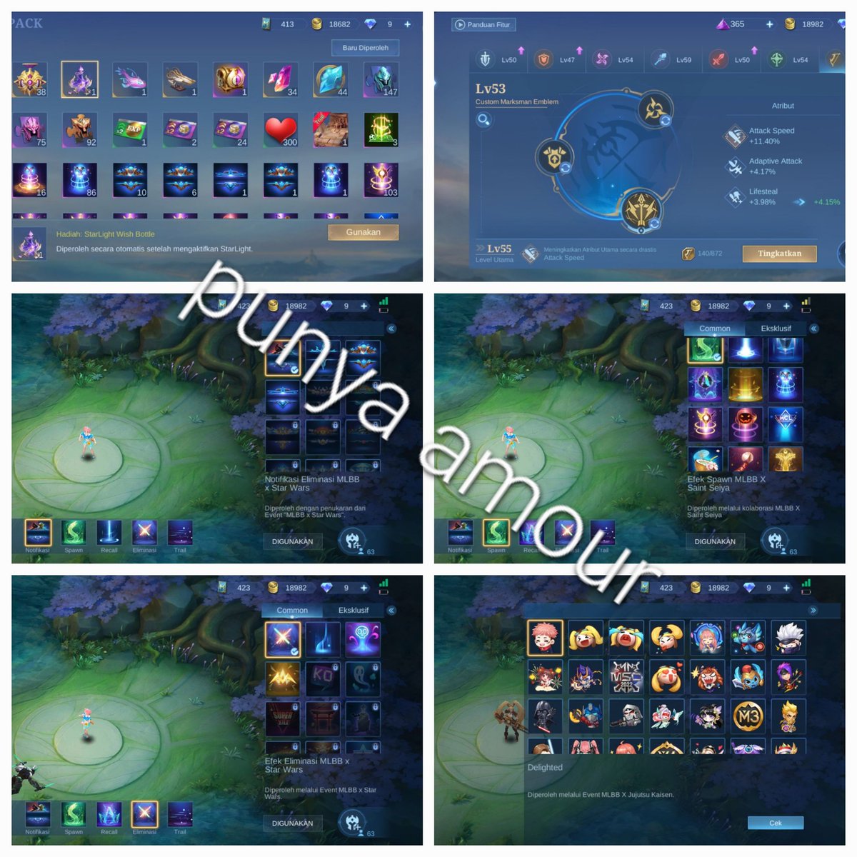 itzyoraa's tweet photo. WTS akun Ml, bekas pemakaian cewek, WR hyper rapi karna cowo ku jg main disana. Login via fb, minus akun moonton udah ke isi tp lupa pw:) tapi aman kok gaisss more detail dm ya shay. Harga tertinggi angkut deh https://t.co/Octyx19aZW