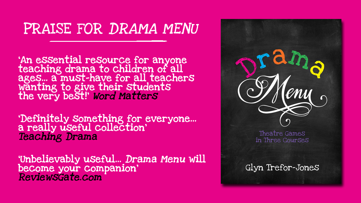 NickHernBooks's tweet photo. The revolutionary, massively popular @DramaMenu by Glyn Trefor-Jones has transformed the planning and delivery of drama classes for teachers and facilitators worldwide.  

Now, get 160 more games in the new book Drama Menu: Second Helpings - pre-order now: https://t.co/NDzQgKiZbk https://t.co/LGQh88vnE5