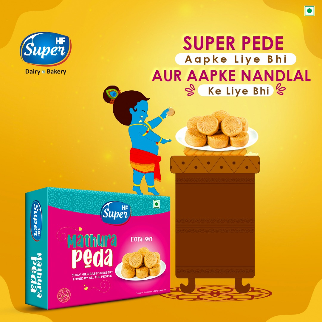 HFSuperProducts's tweet photo. Super Mithayian Aapke Liye Bhi Aur Aapke Nandlal Ke Liye Bhi.
.
.
.
#mathurapeda #kajukatli #milkcake #kanhaiya #dodhabarfi #kajupinni #festival #celebration #happiness #sweets #hfsupersweets #premiumsweets #hfsuperproducts #hfsuperdairyandbakery #hfsuperdairy https://t.co/fcmDUDJKiW