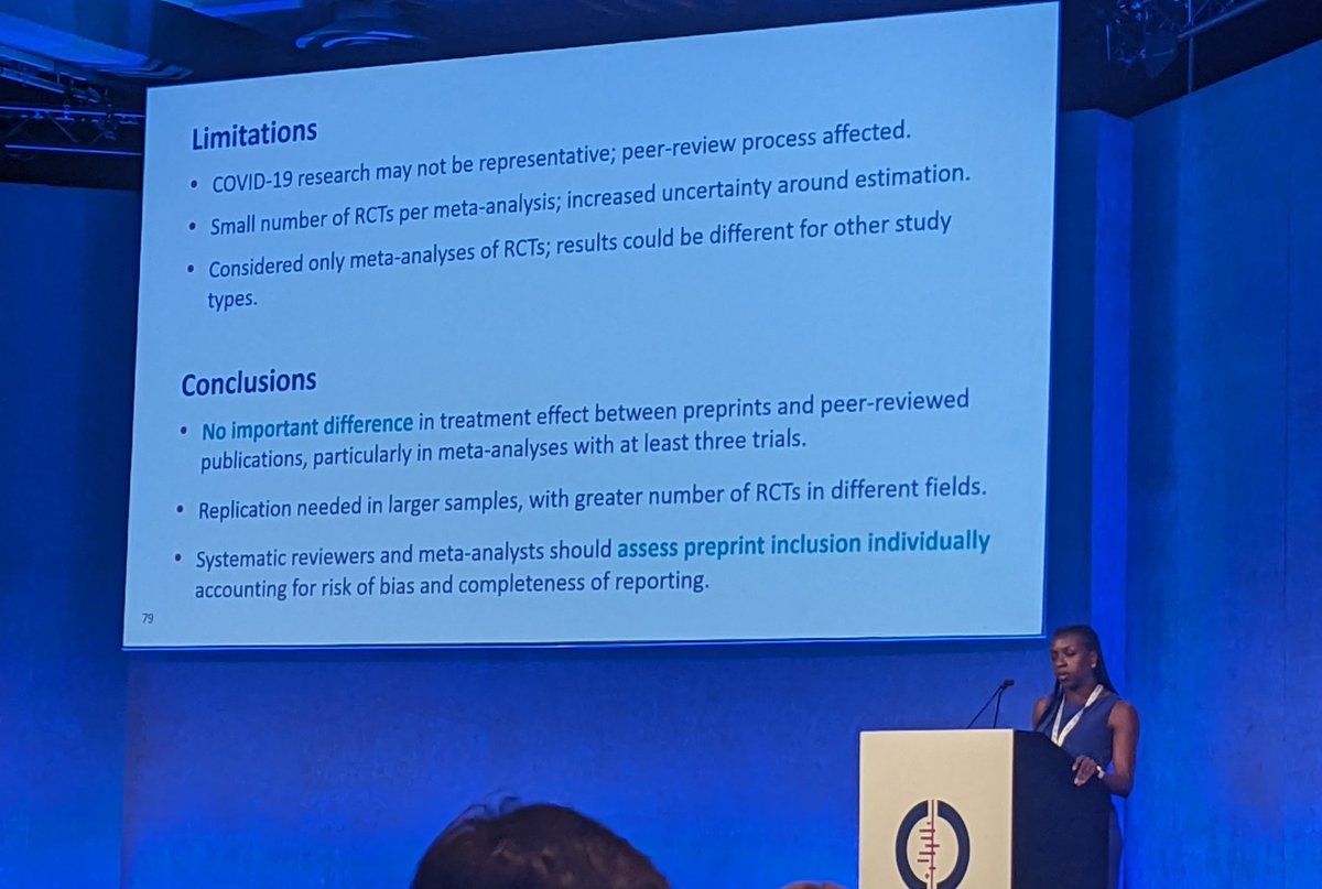 Anna Lene Seidler (she/her) (@leneseidler) on Twitter photo <a href="/MauriciaDavids1/">Mauricia Davidson</a> no important differences between preprint and peer-reviewed publication effect estimates in COVID-19 trials #cochranelondon <a href="/MauriciaDavids1/">Mauricia Davidson</a> no important differences between preprint and peer-reviewed publication effect estimates in COVID-19 trials #cochranelondon