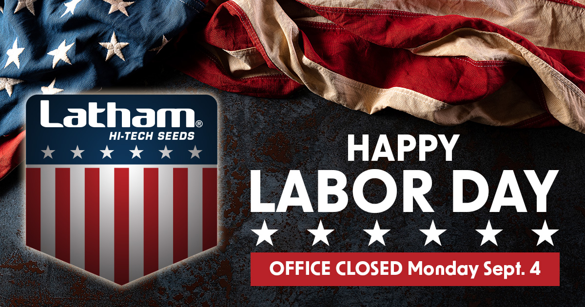 LathamSeeds's tweet photo. Happy Labor Day! We’re celebrating the dedication of all workers (especially ours). Wishing you a happy and restful holiday!
#FamilyOwned #FarmProven https://t.co/5fOSLaC9Q3