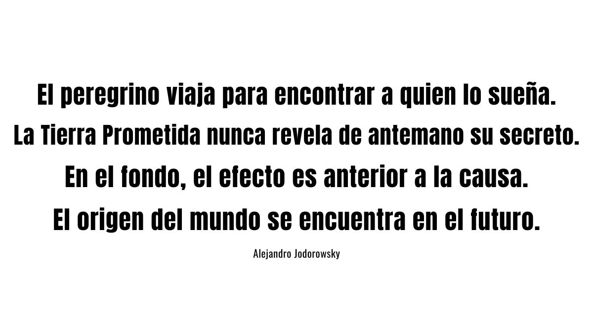 alejodorowsky's tweet photo. El peregrino viaja... https://t.co/YIz3HQiZhl