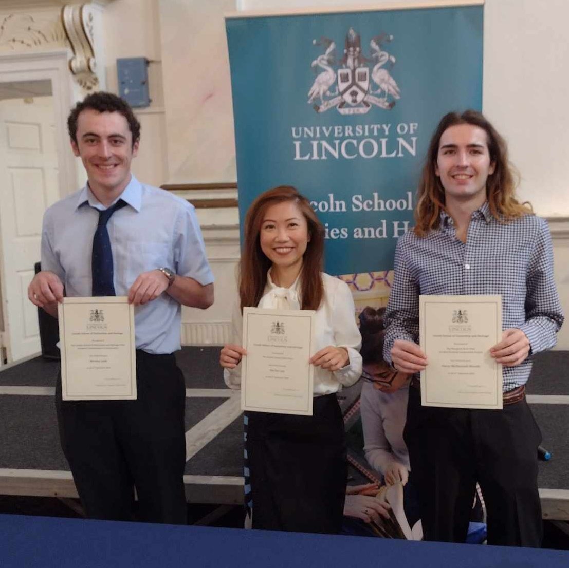 A big shout out to our three undergraduate academic prize winners - Wesley, Pei Pei, and Harry - on receiving their awards this morning! 🎉🤓👏 Enjoy your graduation ceremony this afternoon 🎓

#uolgrad