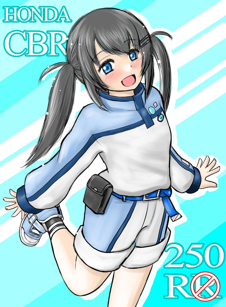 「#みやのあーと#バイク擬人化ニハリん新衣装。予想コンテストでは本当にどうにもなん」|いさかこうじのイラスト