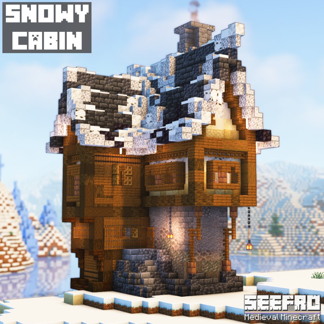 fro_see's tweet photo. Snowy cabin

#Minecraftbuilds #Minecraft #minecraft建築コミュ https://t.co/18KPzdJ6ca