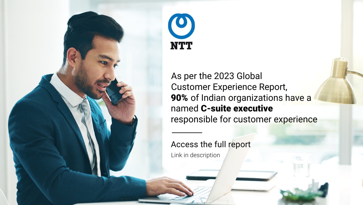 nttdata_inc's tweet photo. Our 2023 Global Customer Experience Report states that 69% of Indian CEOs strongly agree that aligning #CX & #EX strategies helps optimize business growth.
Explore the full #CXReport for more insights: https://t.co/DvI6eNAzZj
#NTTIndia #CustomerExperience #EmployeeExperience https://t.co/EBMSI8XjNz