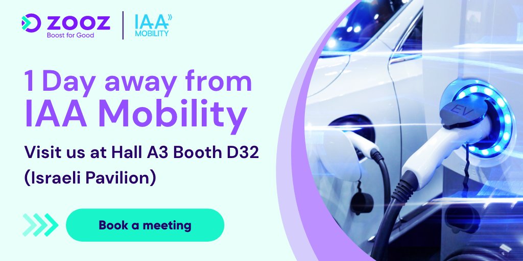 Tomorrow it's happening ! 
We will be at IAA Mobility presenting our patented flywheel technology that will let you  build longer-range, more accessible, more reliable, EV charging stations anywhere.
Book time with us here &gt;&gt; eu1.hubs.ly/H051VnC0
#IAA23