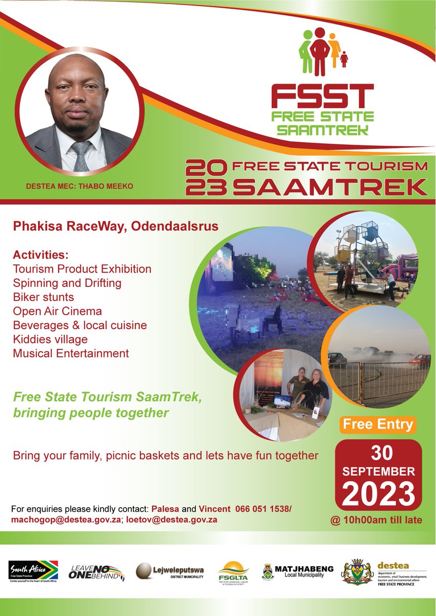 FSDESTEA's tweet photo. Free State Tourism SaamTrek 2023
#FSTourism #FSSaamTrek #WeDoTourism https://t.co/LXuC4MDfYK