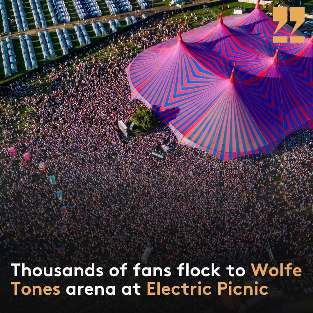 Things ya love to see ✊️🇮🇪🎶

The Wolfe Tones brought the biggest crowd EVER into the Electric Arena at Electric Picnic 🥳 Rebel music is alive and well up and down the country, and long may it continue 🙌🏻

Congratulations <a href="/wolfetones/">The Wolfe Tones 🇮🇪</a> 💪 🇮🇪