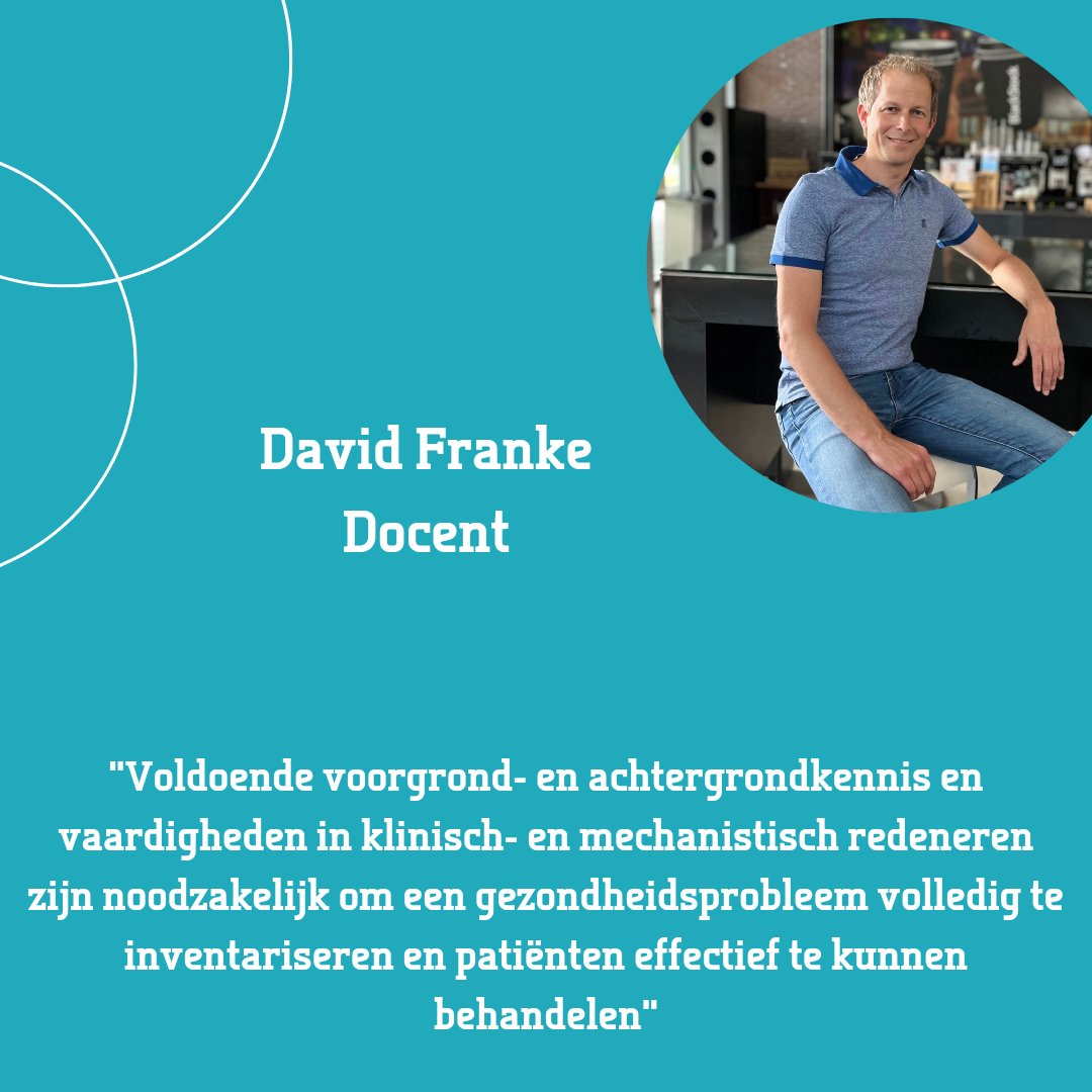 SOMT_UoP's tweet image. ‘Ik heet David Franke, ik ben coördinator van het Masteronderwijs Manuele Therapie op de locatie Heerlen.'

#somt #zuydhogeschool #university #masterdocent