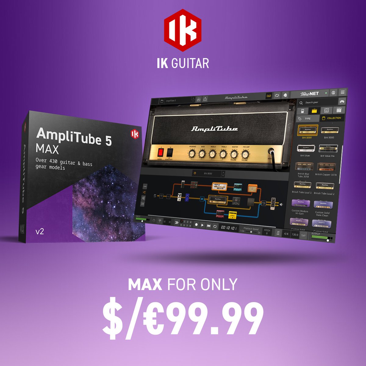 ikmultimedia's tweet photo. #LaborDay is here and we've got epic deals to celebrate all of your hard work this year! Shop T-RackS 5 MAX, AmpliTube 5 MAX, and all of our specials at https://t.co/ZCRgyTVG8L. https://t.co/ecPS9W03Qw