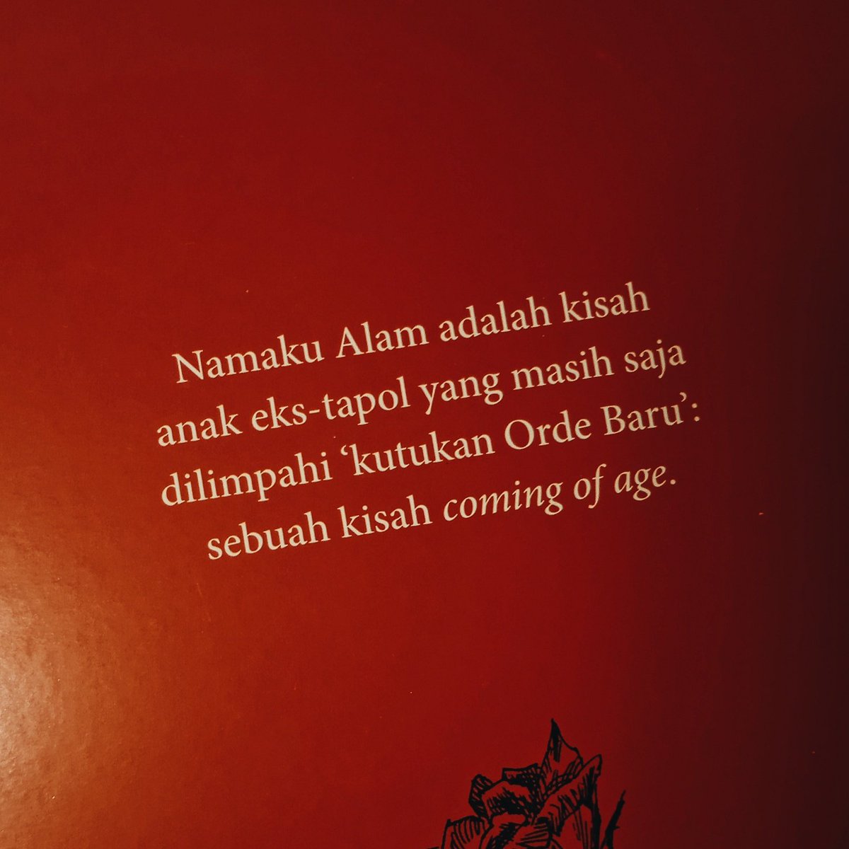 /LT yang novel namaku alam-nya udah sampe.. speechless gak sih liat cover dan details bukunya... gagah dan sangar sekali.