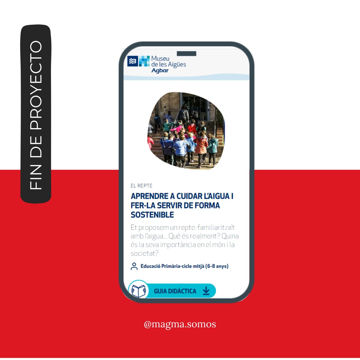 MagmaSomos's tweet photo. ¡Proyecto entregado con éxito! 🙌Finalizamos el magacín de @fundacioagbar @MuseuAigues
para mejorar la experiencia formativa a escuelas, profesores y alumnos. ¿Repetimos pronto? 📷 #Magacín #Formación #LearningHeroes https://t.co/txvWXoHbZe