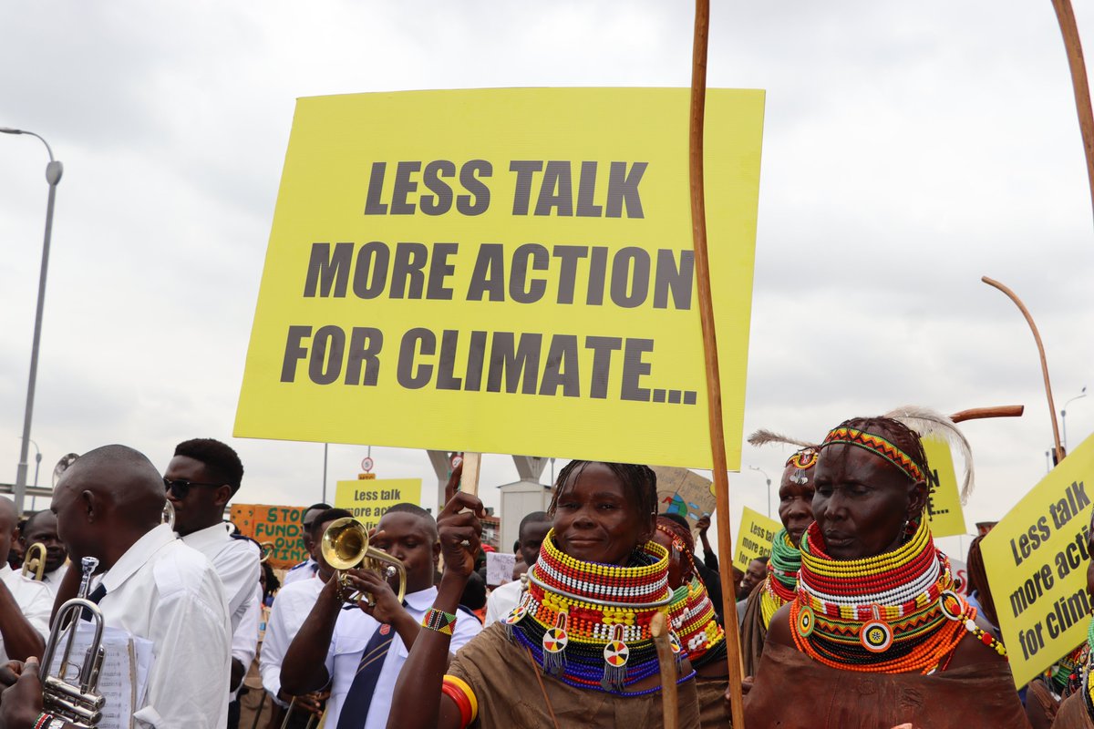 naturaljustice's tweet photo. 🌍 The true Africa Climate Summit took place on the streets! 🌆 People’s Climate March showcased not just the passion for clean energy but the urgent demand for greater inclusivity in the climate dialogue. 🗣️✊ #AfricanClimateSummit23  #ClimateEmergency  #ClimateChange https://t.co/t5CvjIzBSf