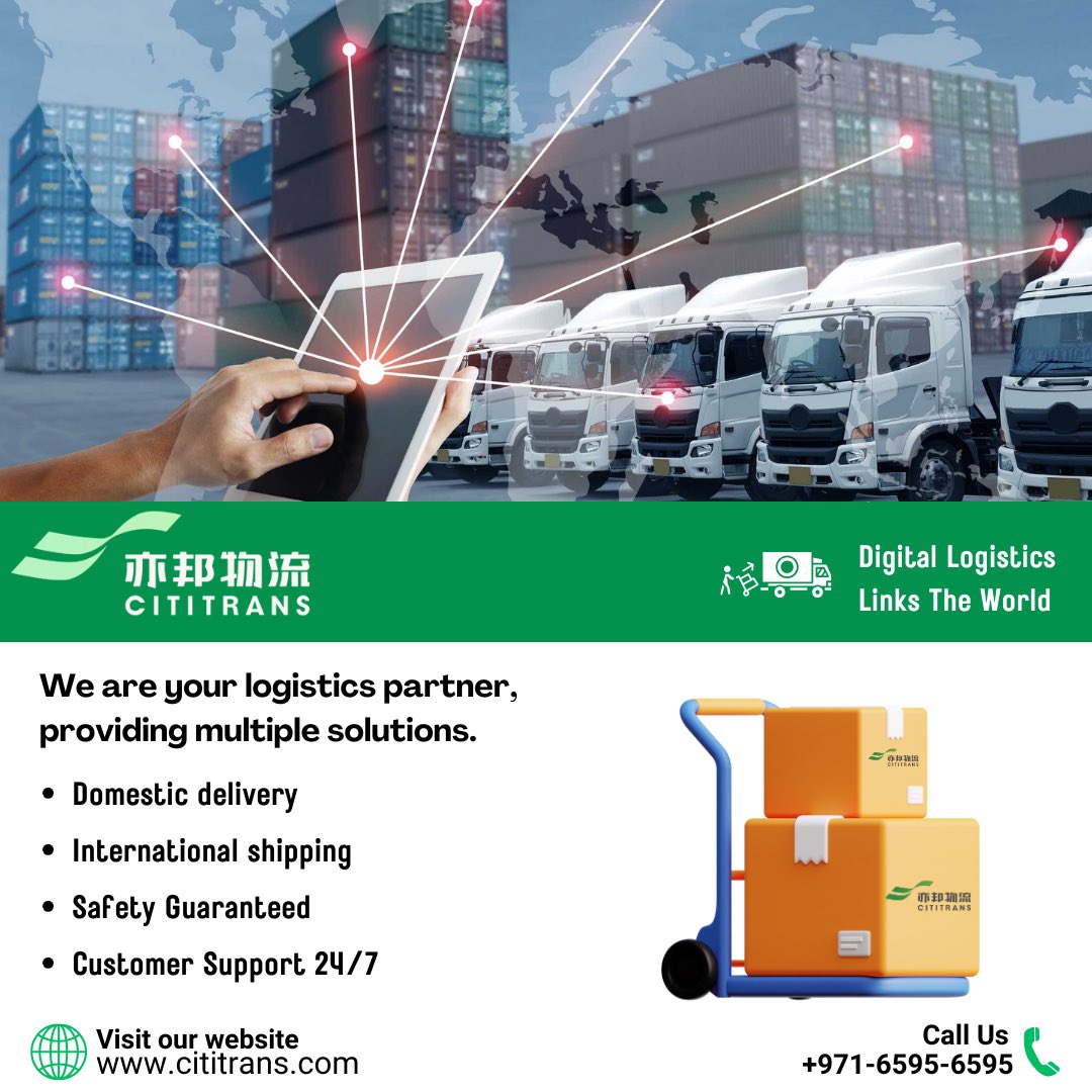 𝐄𝐧𝐣𝐨𝐲 𝐅𝐚𝐬𝐭 𝐀𝐧𝐝 𝐒𝐞𝐜𝐮𝐫𝐞 𝐒𝐡𝐢𝐩𝐩𝐢𝐧𝐠 𝐄𝐱𝐩𝐞𝐫𝐢𝐞𝐧𝐜𝐞 with us.
🚢 ✈️ 
.
 🔗 Share your Query at
WhatsApp:wa.me/97165956595
📧contact@cititrans.com
📱 +971 6 595 6595
🌐cititrans.com

#cititranslogistics
