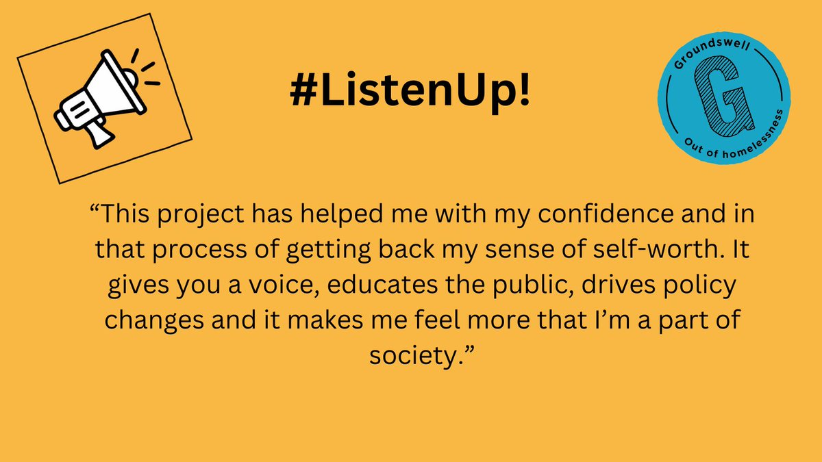 Would you like to learn the skills to be a community reporter? There's still time to join our next round of #ListenUp! recruits - you'll receive training, equipment & ongoing progression coaching. Find out more info & how to apply 👇 groundswell.org.uk/get-involved/v…