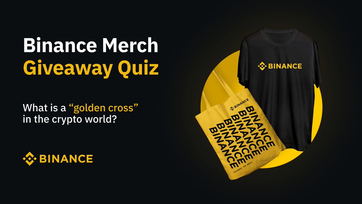 BinancePk's tweet photo. We are back with another #Binance merch giveaway!

To participate:
🔸 Repost
🔸 Follow @BinancePk 
🔸 Tell us in the comments what a "golden cross" is in the crypto world.

Three winners will be selected! https://t.co/AD5Fjy1KtG