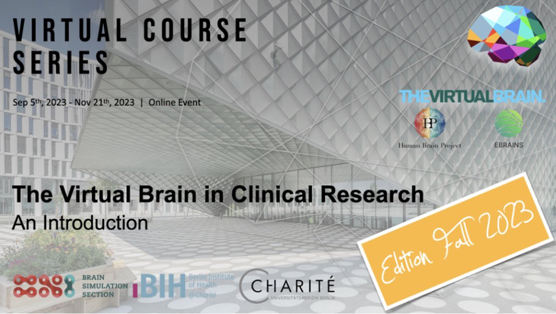 Courtiol Julie: @courtioljulie.bsky.social (@courtioljulie) on Twitter photo 🧠 Exciting News!
📢 Our Fall 2023 Virtual Course Series, "The #Virtual #Brain in #Clinical #Research: An Introduction," is back!
Dive deep into #brain network #modeling and #simulation with leading experts.
#neuroscience <a href="/BernsteinNeuro/">Bernstein Network Computational Neuroscience</a> <a href="/ECN_Berlin/">Einstein Center for Neurosciences Berlin</a> <a href="/CharitePhdnet/">Charité PhDnet</a> 🧠 Exciting News!
📢 Our Fall 2023 Virtual Course Series, "The #Virtual #Brain in #Clinical #Research: An Introduction," is back!
Dive deep into #brain network #modeling and #simulation with leading experts.
#neuroscience <a href="/BernsteinNeuro/">Bernstein Network Computational Neuroscience</a> <a href="/ECN_Berlin/">Einstein Center for Neurosciences Berlin</a> <a href="/CharitePhdnet/">Charité PhDnet</a>