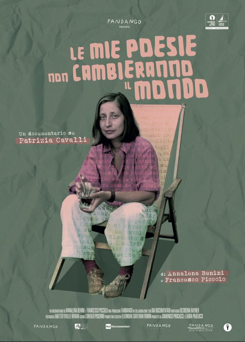 One_more_red's tweet image. #patriziacavalli #poesia #documentary