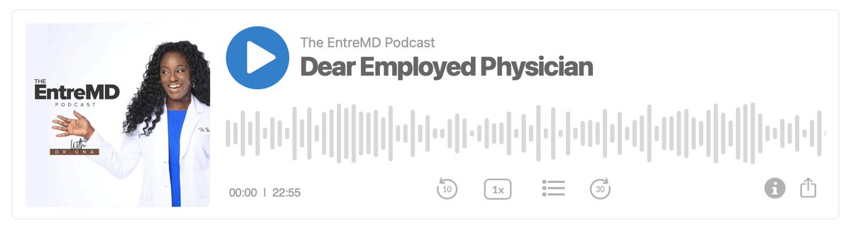 Stanley_Liu_MD's tweet photo. You don't work for your boss. You are the CEO of You, Inc., & your boss is a client. That mindset shift changes everything.
Must-listen podcast for all employed physicians! Happy Labor Day! #EntreMD @drunachukwu
https://t.co/YrDs2i7loe https://t.co/2Ft4I7UuGt