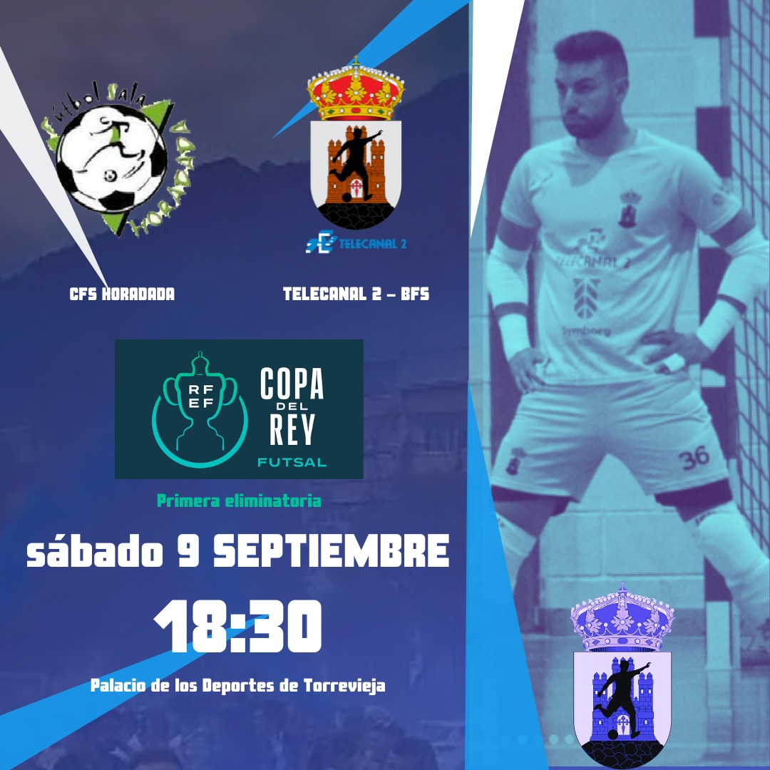SEMANA DE COPA DEL REY 🏆🤴

Este sábado disputaremos por primera vez un partido en esta preciosa competición frente al @cfshoradada , lastima que sea en torrevieja, por ello aún más si cabe hay que ganar para traer una eliminatoria a nuestra casa, al Pabellón Mellado 💪💙🤍