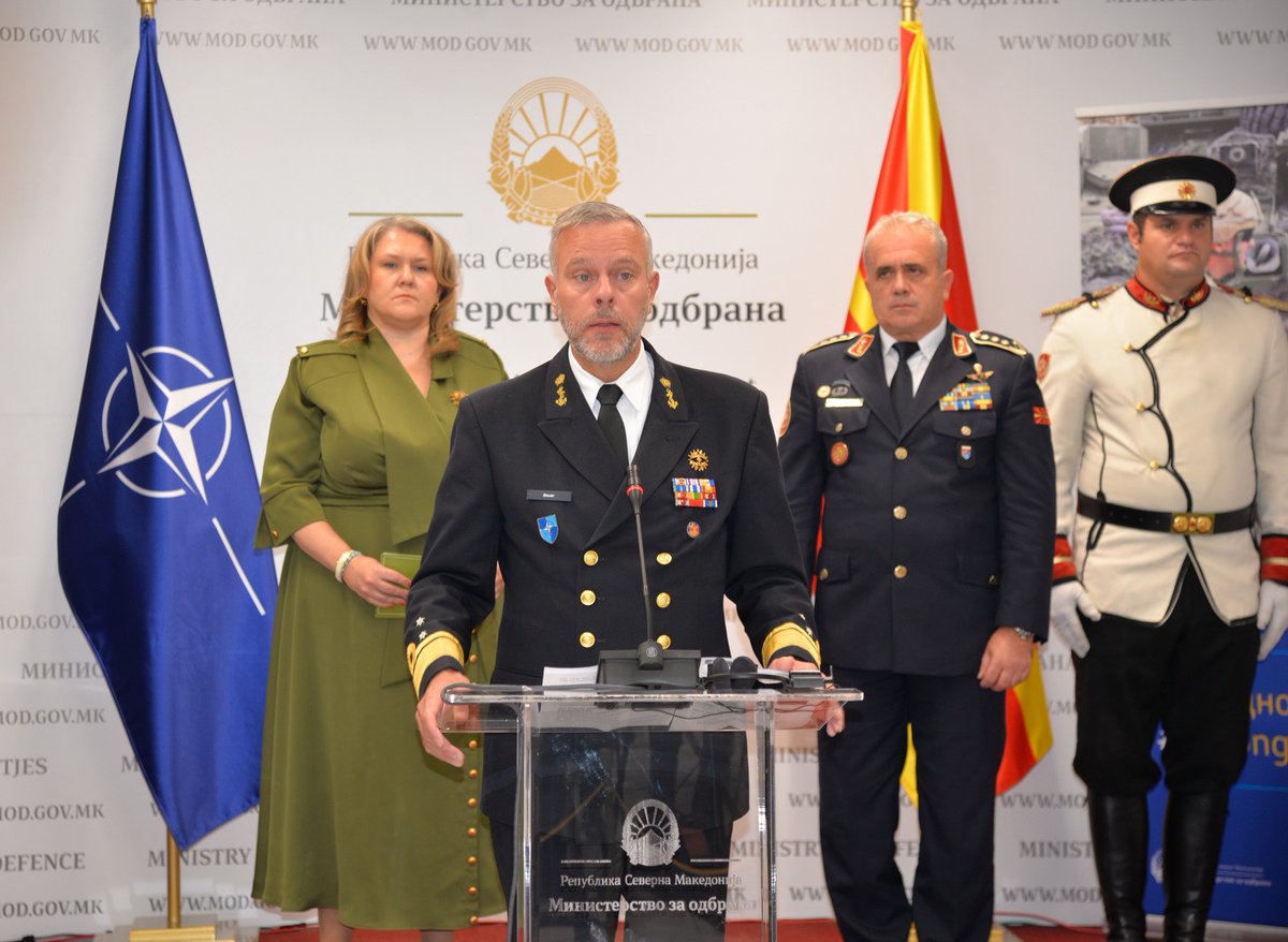 Посетата на Претседавачот на највисокото воено советодавно тело во НАТО,  Воениот комитет на НАТО,#NATOMC адмирал Роб Бауер, потврда  за нашите капацитети и способности за подршка на  колективната безбедност.
