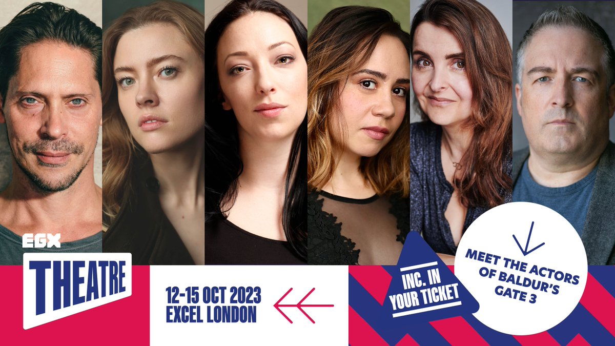 EGX's tweet image. Ah, the many characters of Baldur’s Gate 3. You’ve romanced them, you’ve set them on fire, you’ve meme’d them. But have you ever met the real people behind these characters? 

Well, now you can!

⏰ 12.30pm
🗓️ Thurs 12th Oct
📍 EGX Theatre

Buy tickets: bit.ly/3oN6ebV