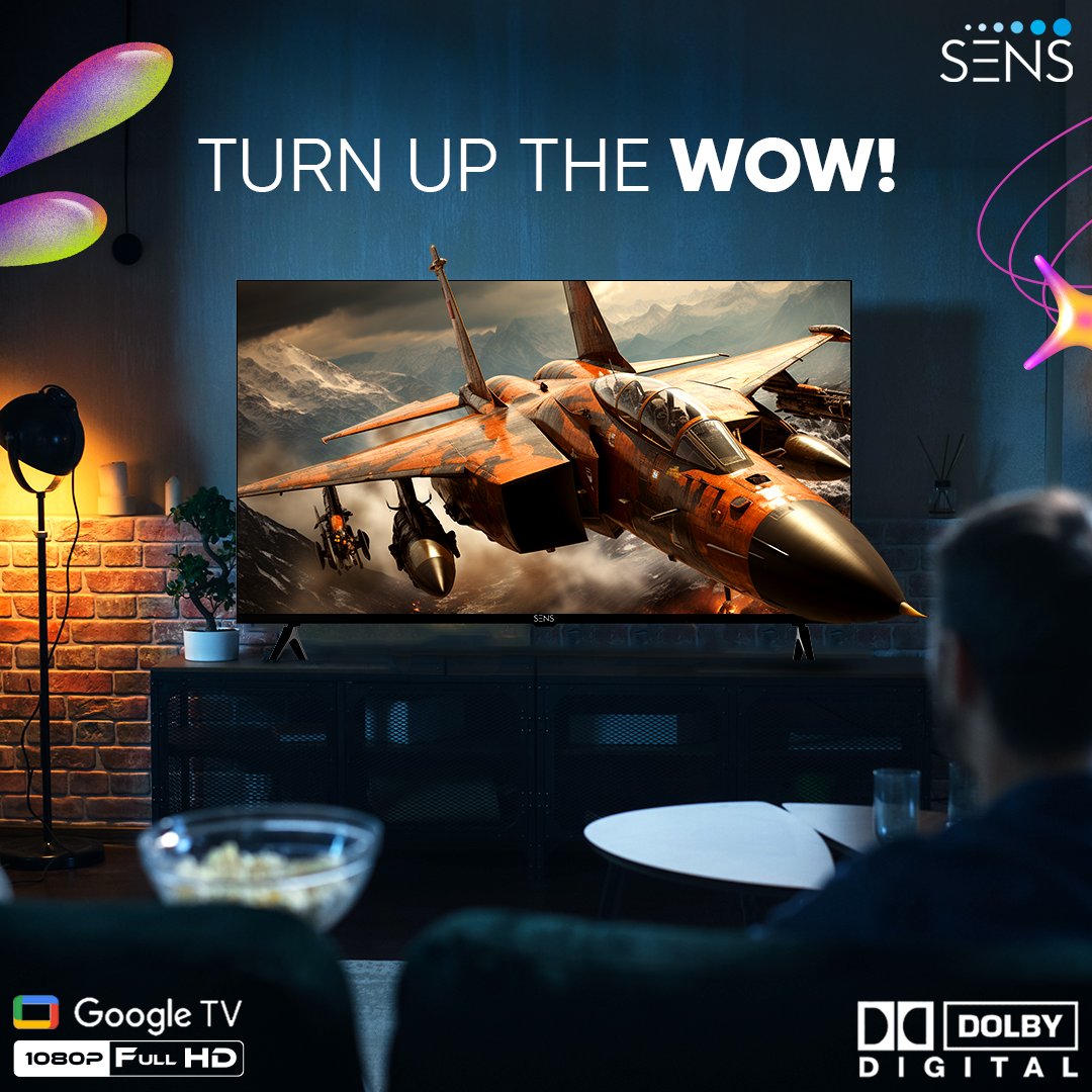 Unleash the power of immersive entertainment. Upgrade to the TV that surfs, streams, and captivates starting at ₹11,999.

Grab yours today on Flipkart and bring the wow to your living room.

#SENS #LetsTVsMakeSENS #GoogleTV #SmartTV #HDReady