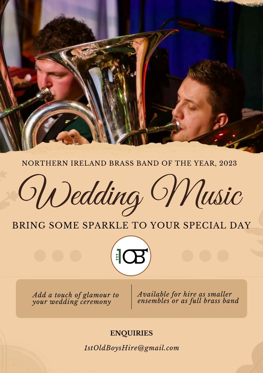 Bring a touch of class to your wedding ceremony with a brass band ensemble! ❤️ Perfect for during the ceremony or as guests arrive. #niweddings #belfastweddings #weddingmusic #weddingband #belfast #northernireland